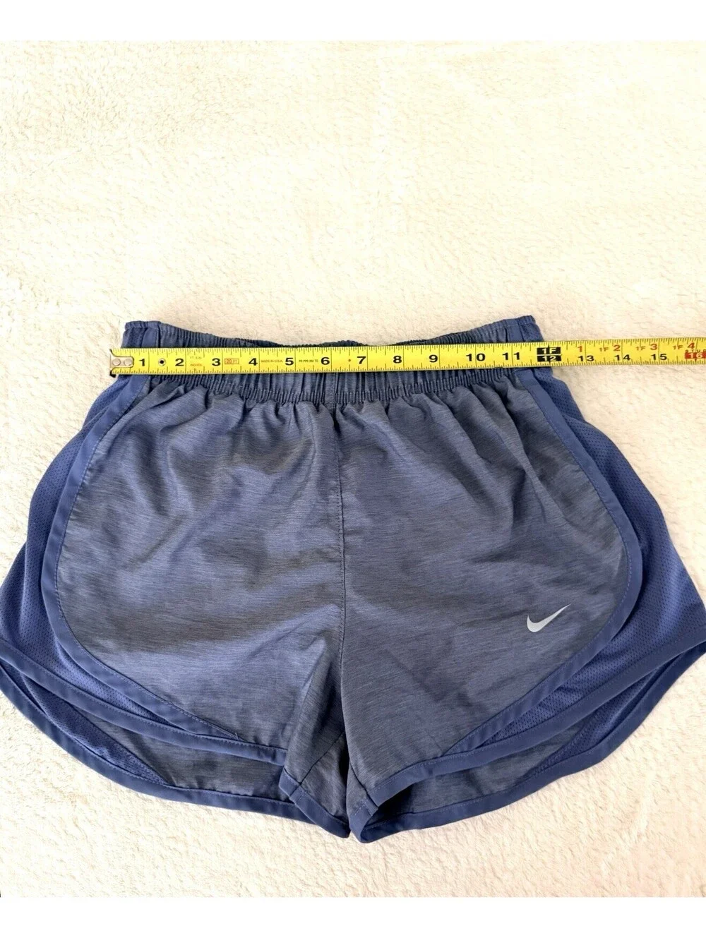 Nike Dri-FIT Women’s Blue Running Athletic Shorts XS Lined Drawstring